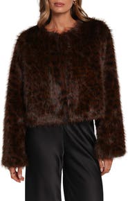Petal & Pup Minnie Faux Fur Jacket