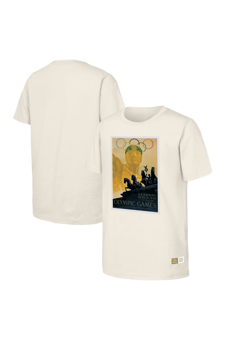 Men's  Natural 1936 Berlin Games Olympic Heritage T-Shirt, Alternate, color, Natural