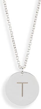 MESHMERISE Initial Disc Pendant Necklace
