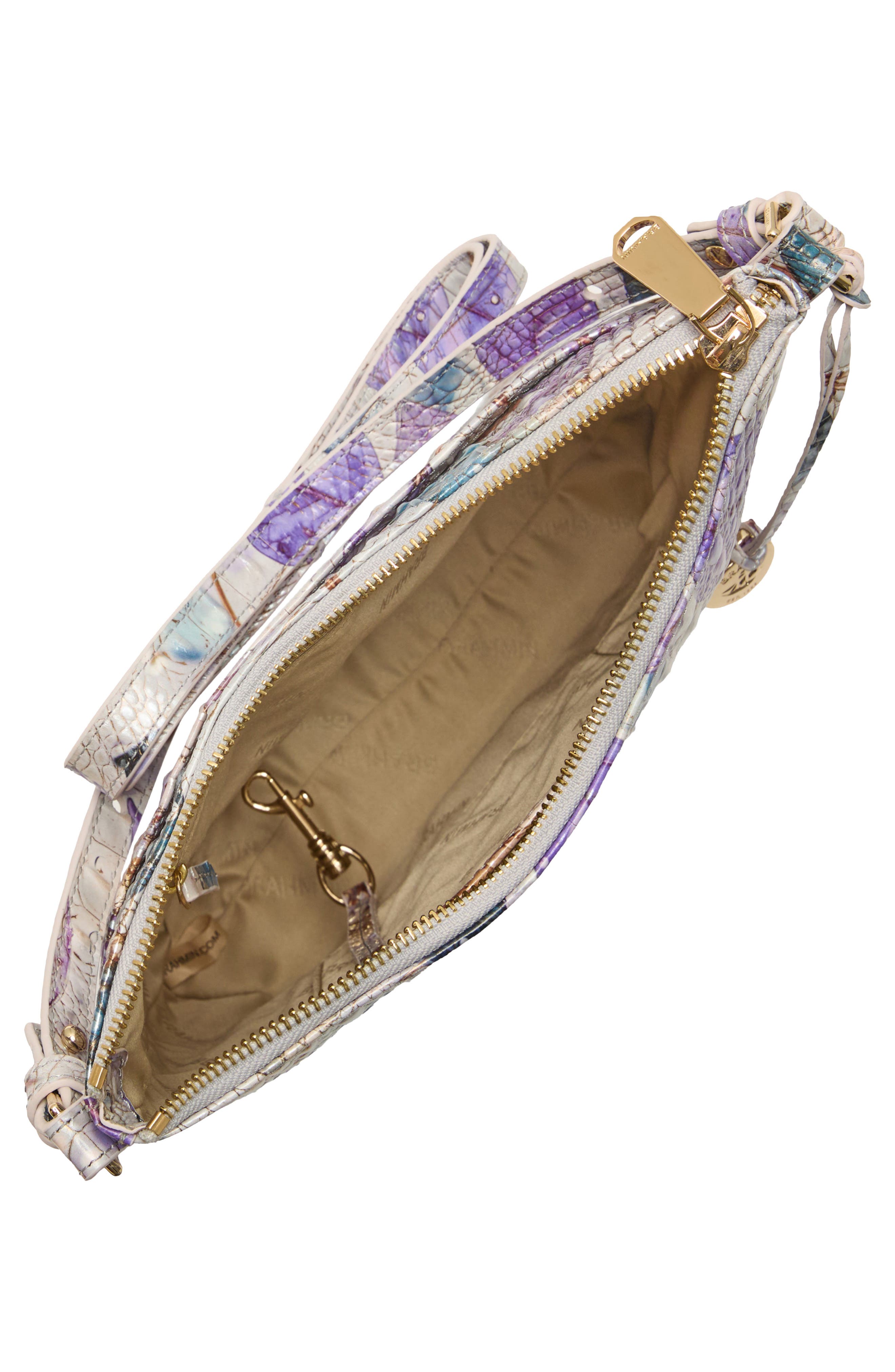 Katie Croc Embossed Leather Crossbody Bag, Alternate, color, FROSTED