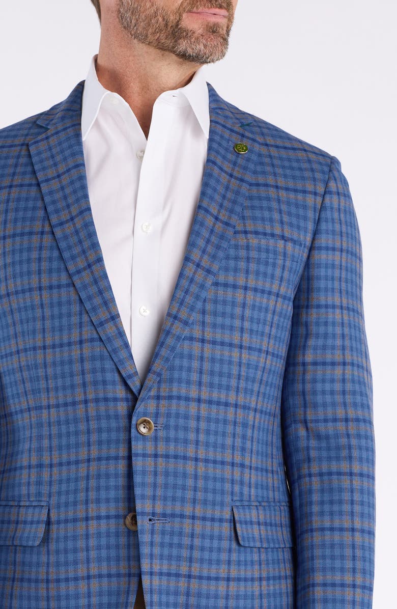 CRICKETEER Check Wool Blend Sport Coat, Alternate, color, Blue