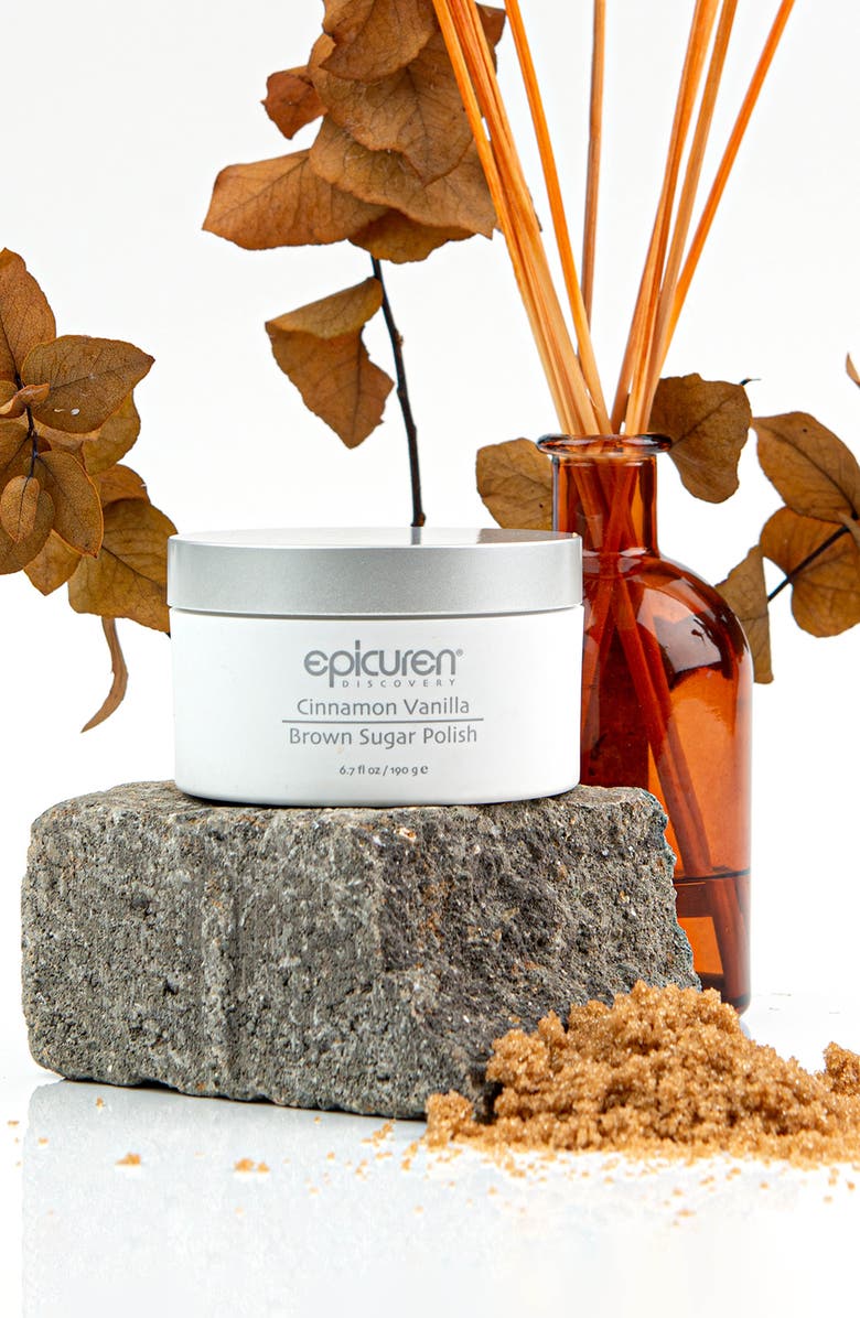 Epicuren Discovery Cinnamon Vanilla Brown Sugar Body Polish, Alternate, color, Brown
