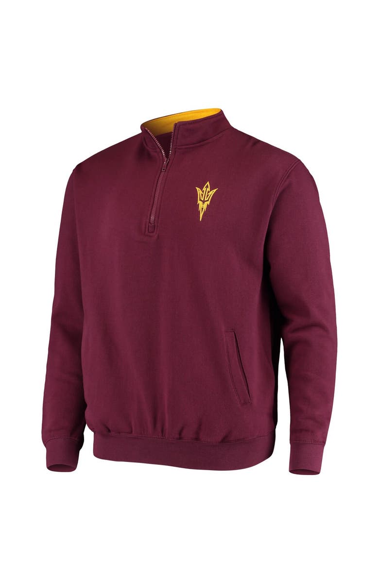 COLOSSEUM Men's Colosseum Maroon Arizona State Sun Devils Tortugas Logo Quarter-Zip Jacket, Alternate, color, Maroon
