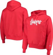 Champion Men's Champion Scarlet Nebraska Huskers Vault Logo Reverse Weave Pullover Hoodie