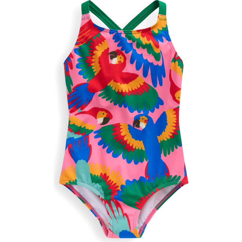 Mini Boden Kids' Crisscross Strap One-piece Swimsuit