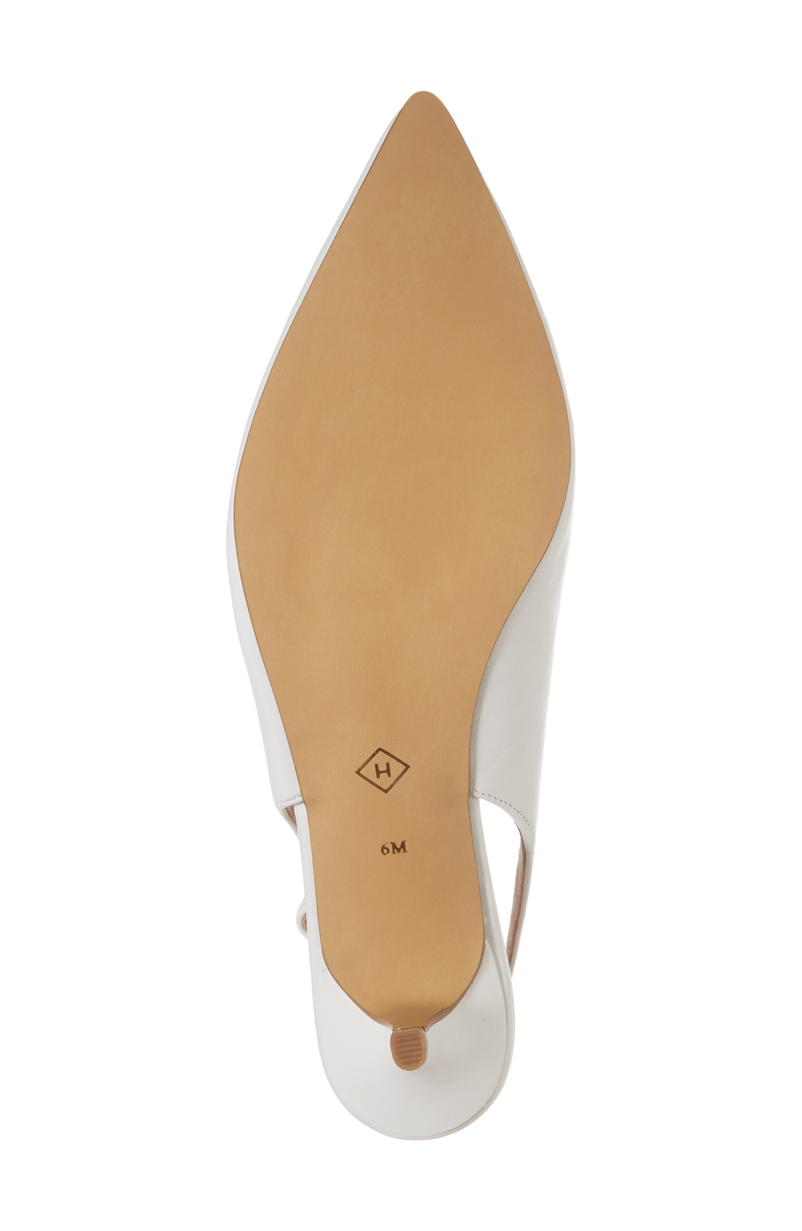 Elyse Slingback Pump, Alternate, color, WHITE LEATHER