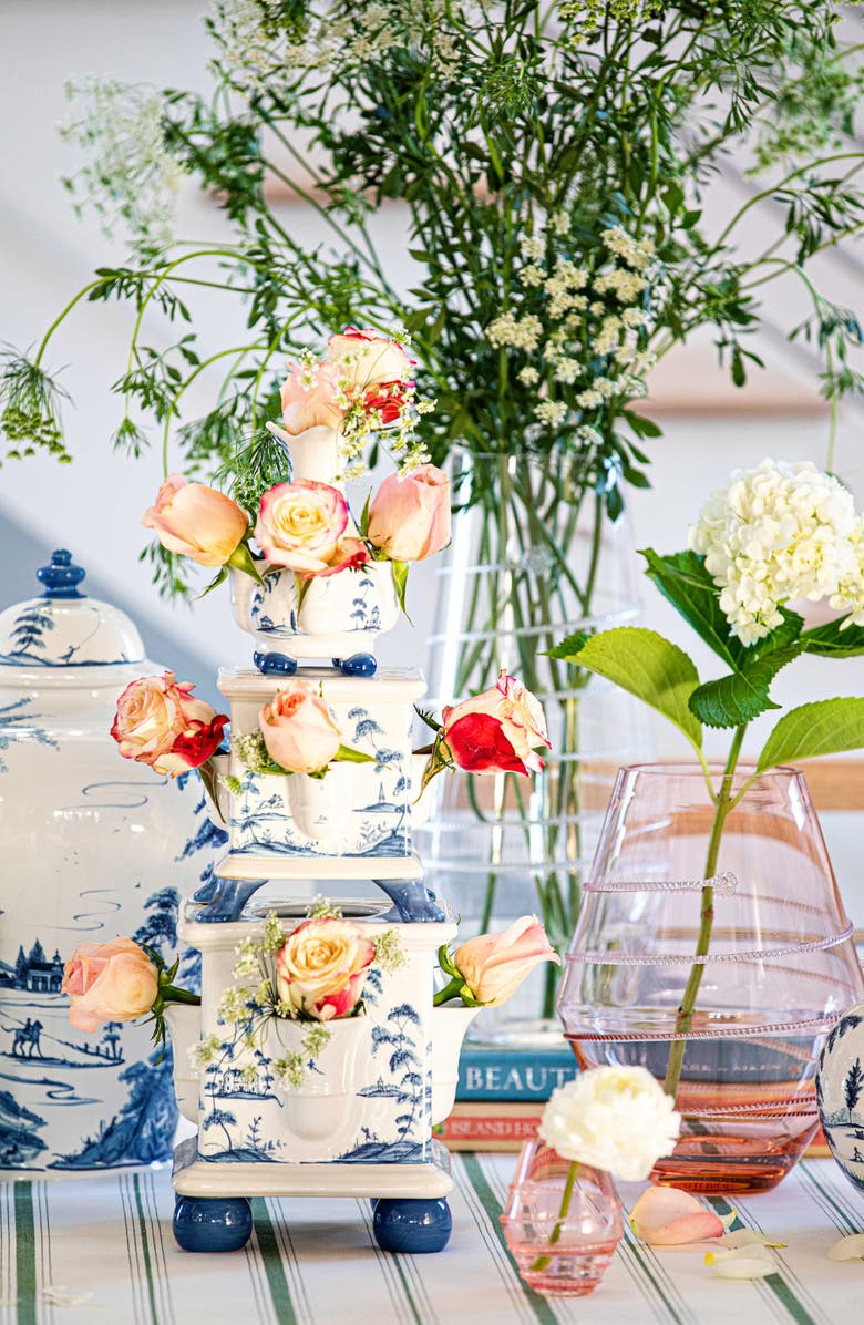 Juliska Country Estate 11" Tulipiere Tower, Alternate, color, Delft Blue