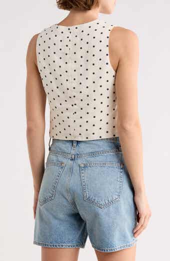 DL1961 Lizze Button Crop Top