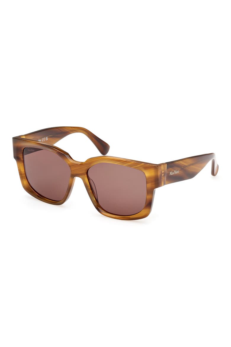 Glimpse 54mm Round Sunglasses, Alternate, color, STRIPED BROWN/ CHOCOLATE BROWN