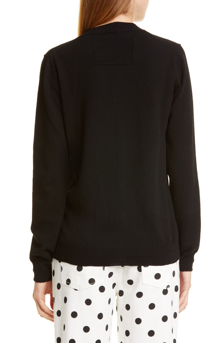 The Marc Jacobs The Jeweled Button Cardigan, Alternate, color,