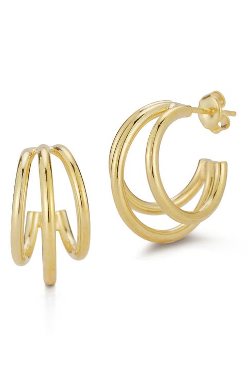 Triple Hoop Earrings