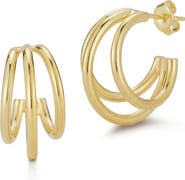 GLAZE JEWELRY Triple Hoop Earrings