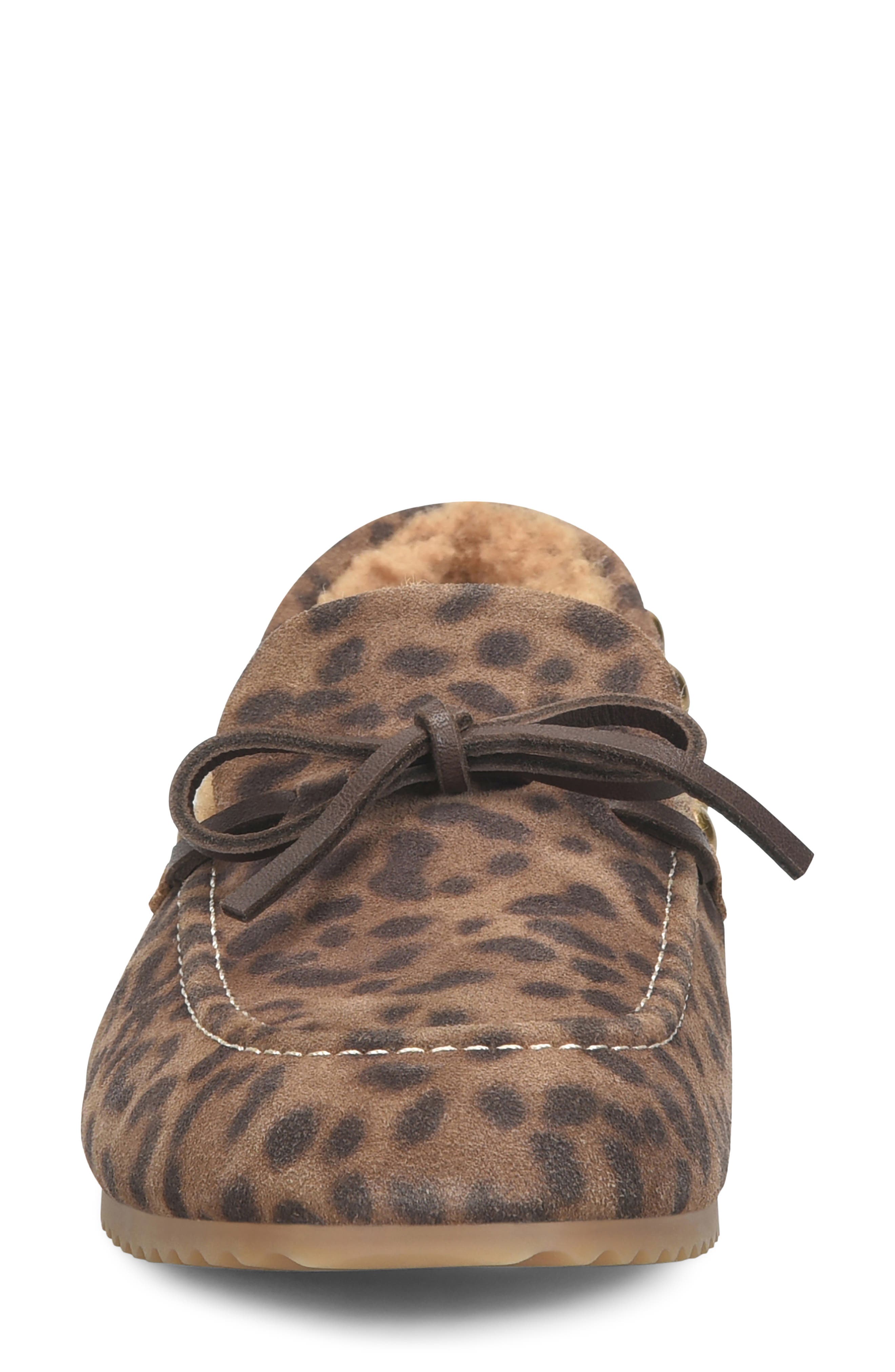 Alpine Genuine Shearling Loafer, Alternate, color, BROWN