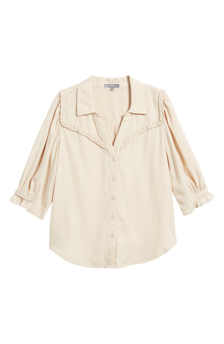 Wit & Wisdom Blouson Sleeve Western Button-Up Shirt, Alternate, color,