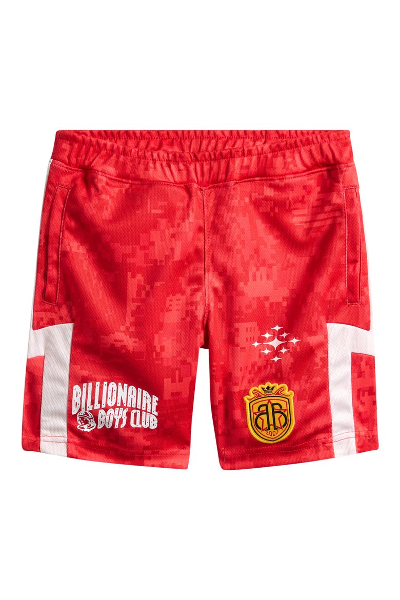 Kids' BB Captain Mesh Soccer Shorts, Main, color, FIERY RED