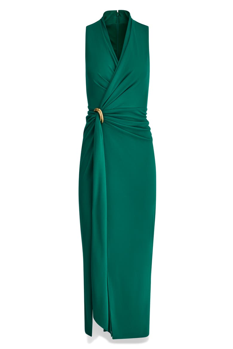 Belt Detail Sheath Maxi Dress, Alternate, color, LAWN