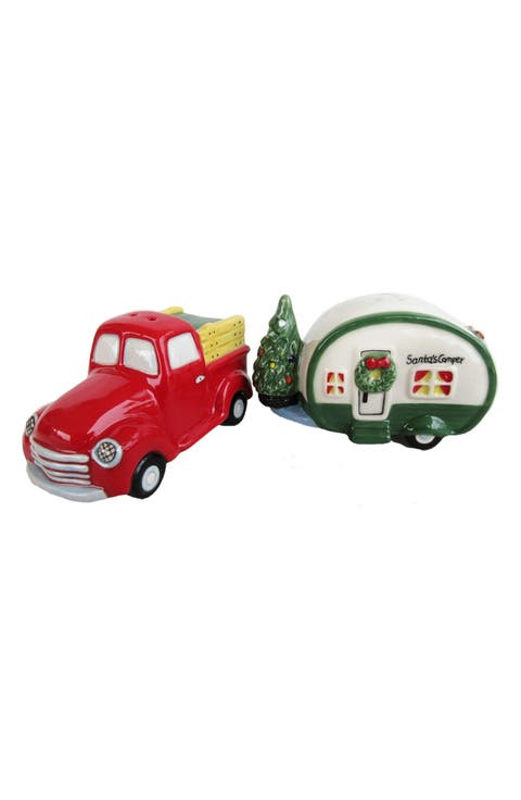 Red Truck & Camper Salt & Pepper Set