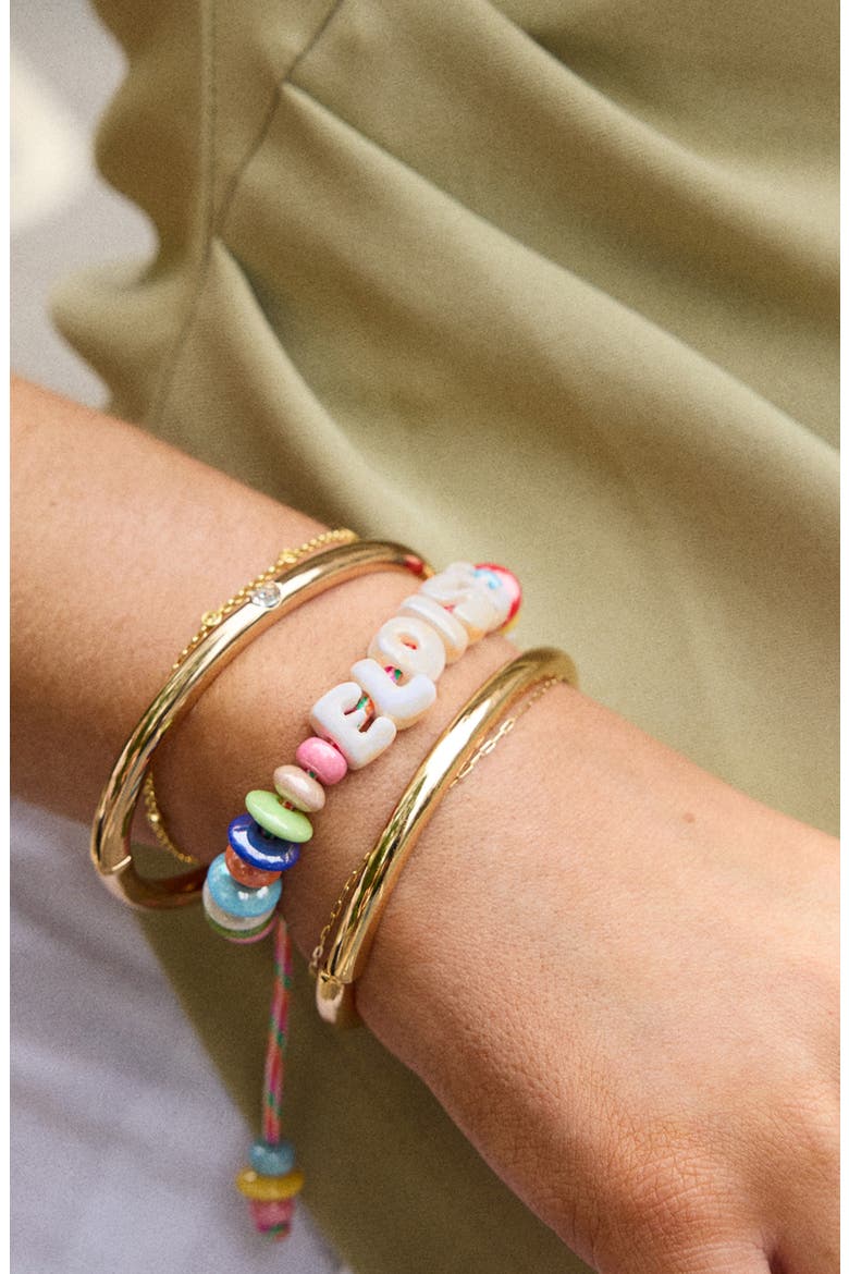 Make Waves Custom Beaded Bracelet, Alternate, color, WHITE MULTI