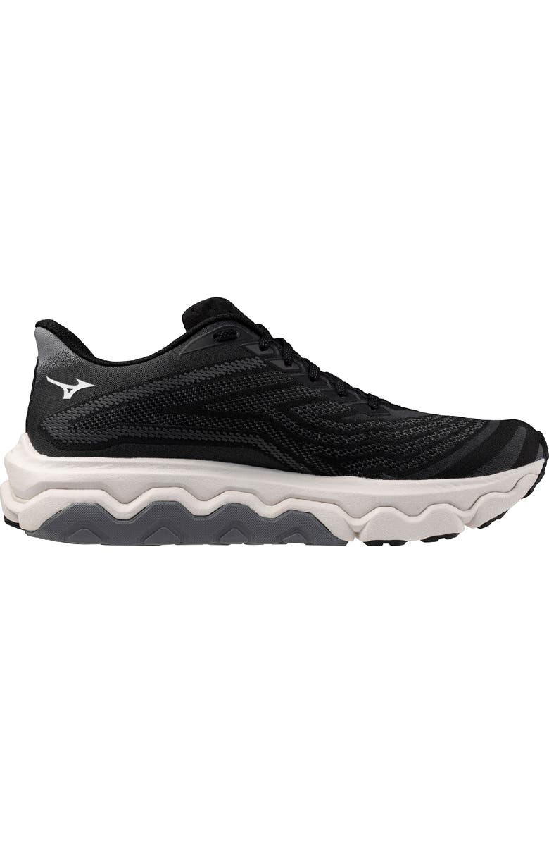 Mizuno <p>Wave Horizon 8 Running Shoe (Men)</p>, Alternate, color, Black-White