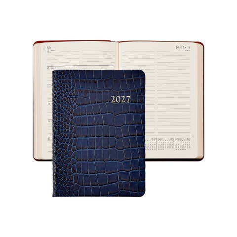 2027 Leather Weekly Notebook