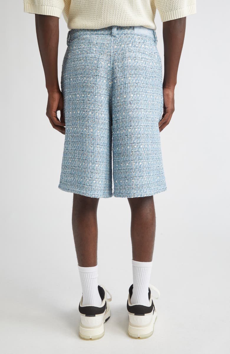 AMIRI Bouclé Bermuda Shorts, Alternate, color, Ashley Blue