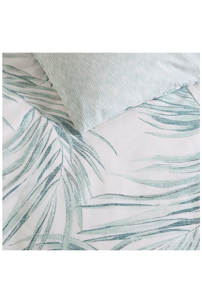 Canyon Palms Duvet Cover & Sham Set, Alternate, color, GREEN