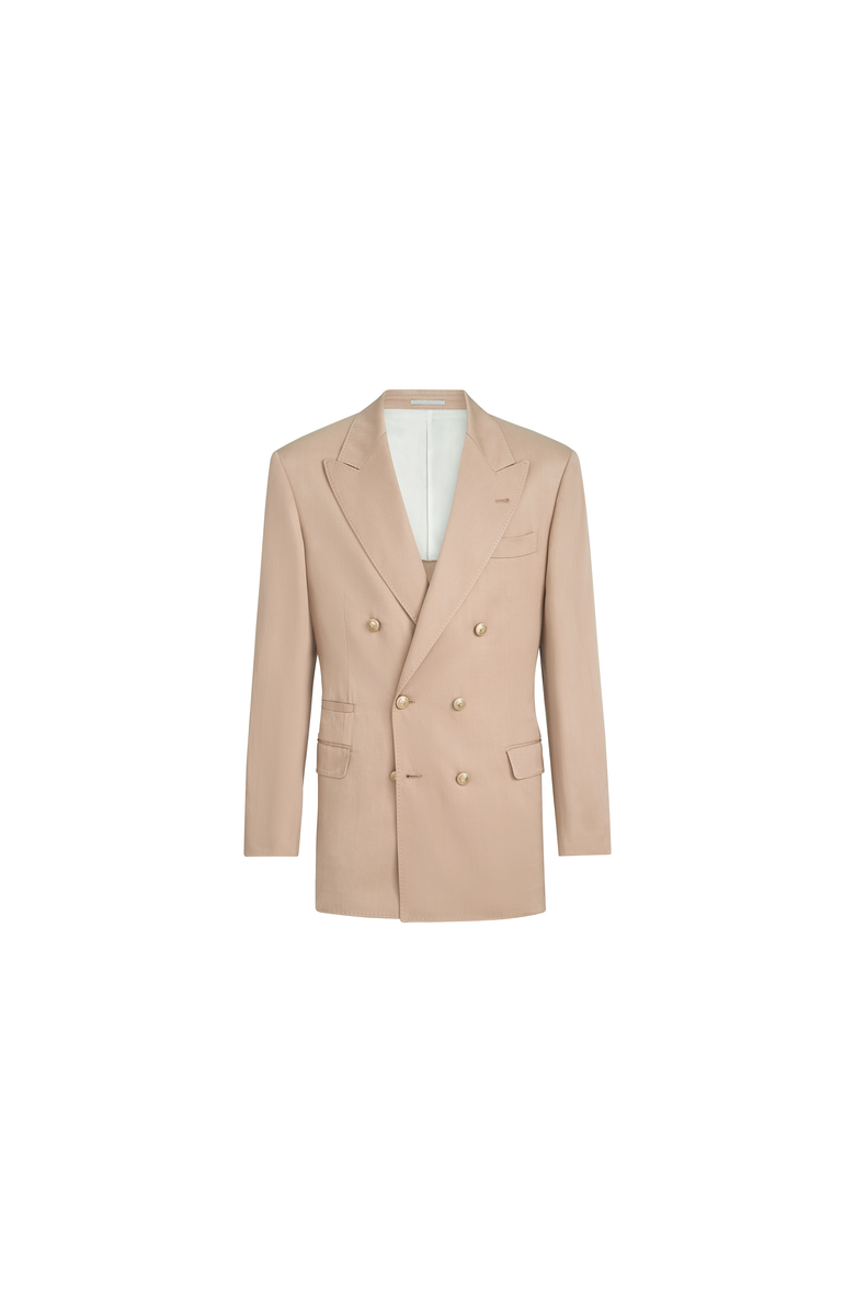 Brunello Cucinelli One-and-a-half breasted Tailor blazer, Main, color, Tobacco