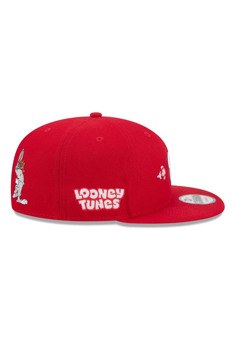 Men's New Era Red Washington Nationals Looney Tunes Bugs Bunny 9FIFTY Snapback Hat, Alternate, color, Red