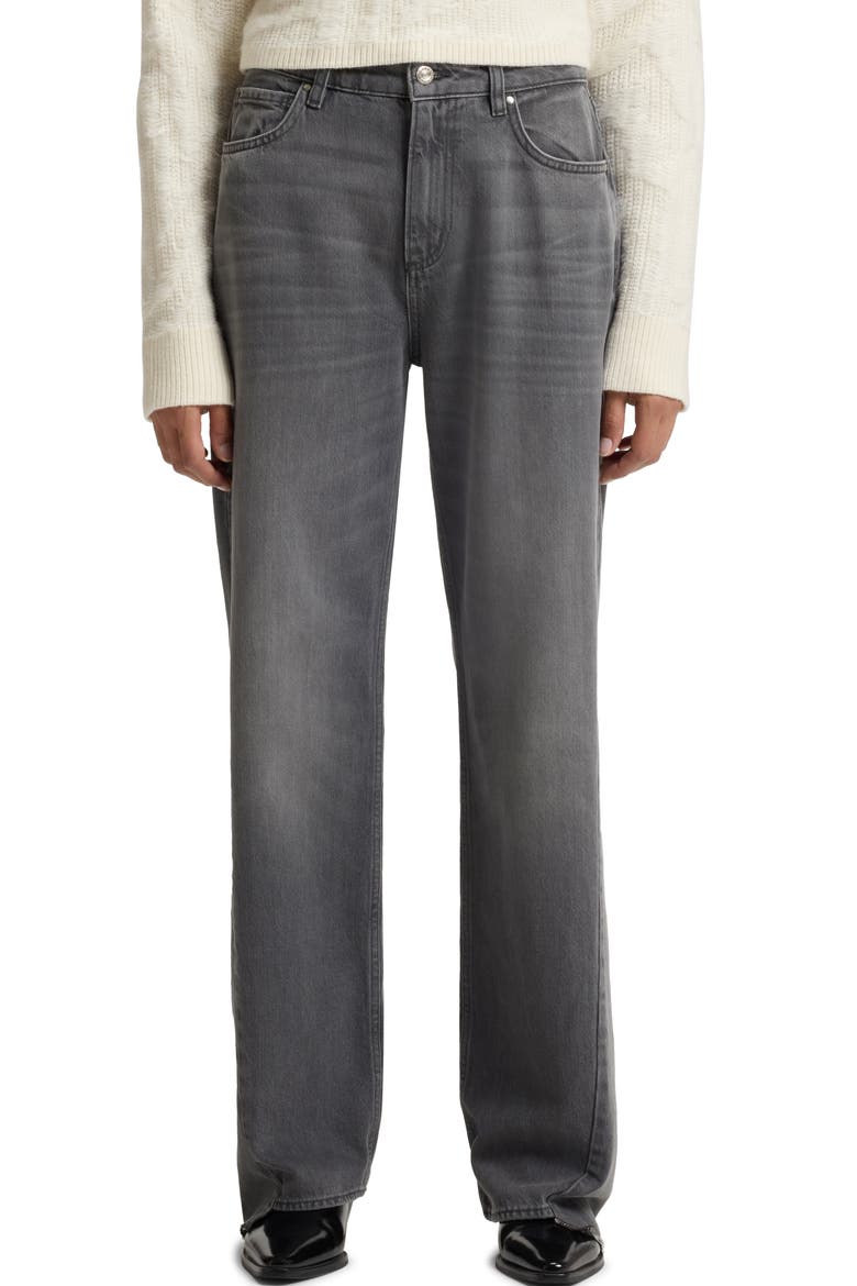 Crossroad Boyfriend Jeans, Main, color, MED GY