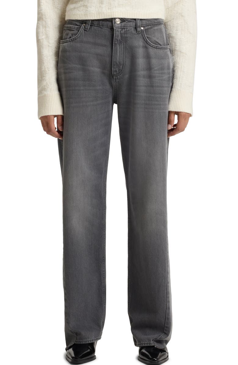 BOSS Crossroad Boyfriend Jeans, Main, color, Med Gy