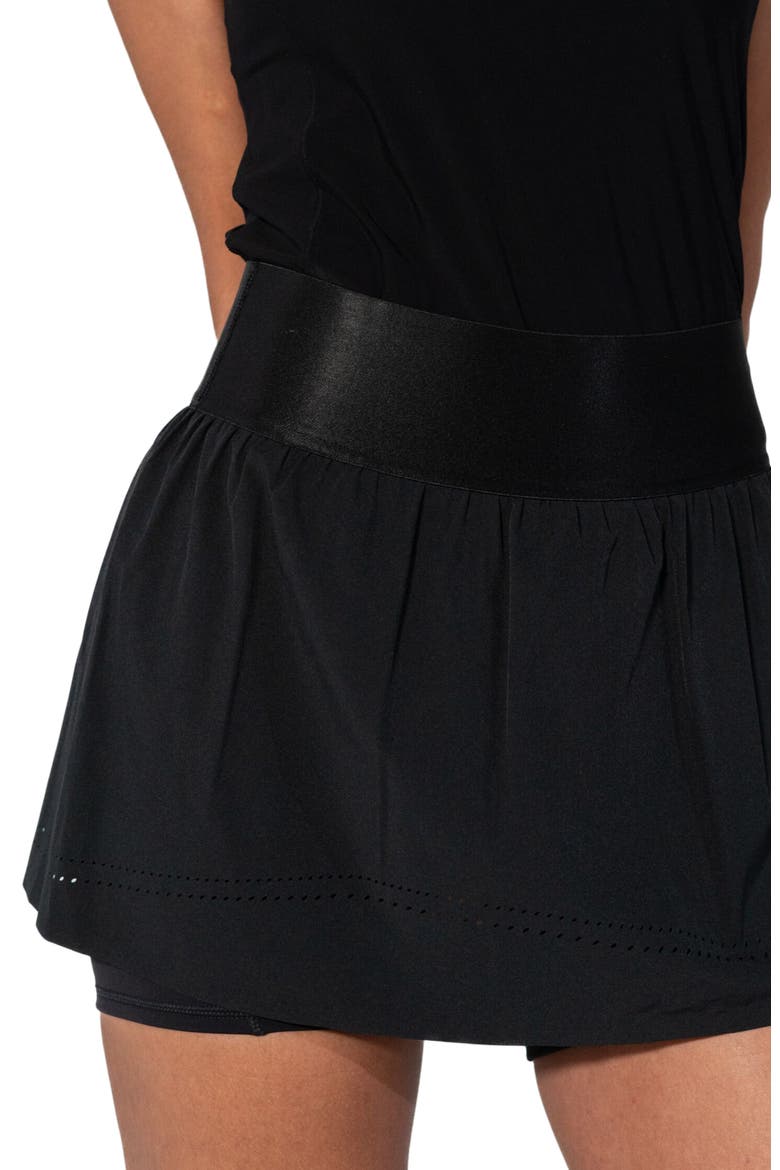 Cross-Court Pickleball Skirt, Alternate, color, Black Beauty