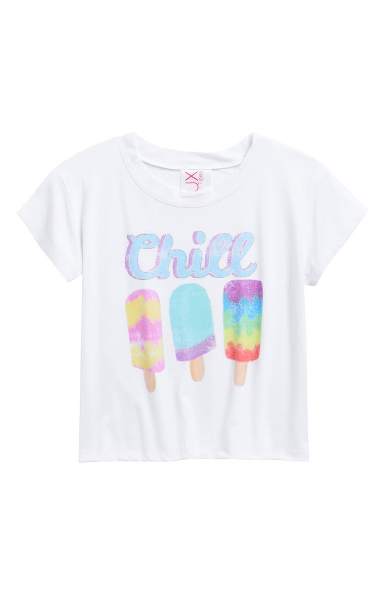 LUX Tees Kids' Squeeze the Day Graphic T-Shirt, Main, color, White