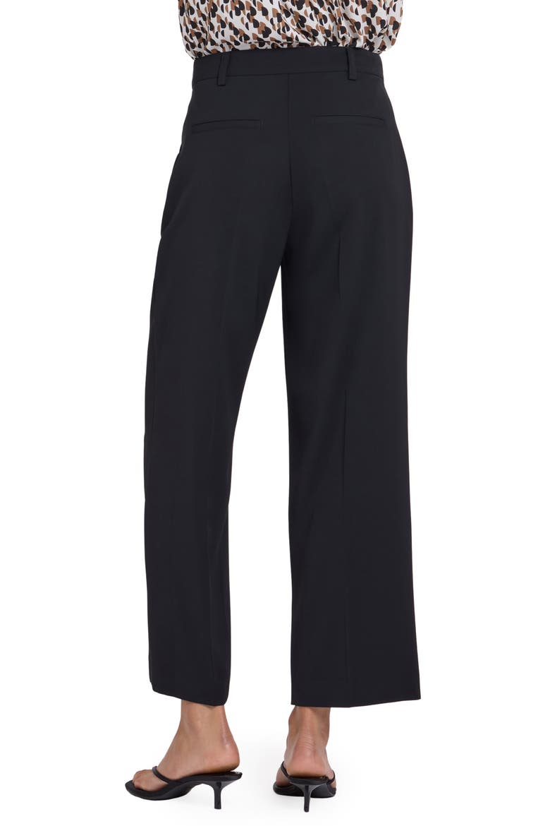 Crepe Ankle Wide Leg Pants, Alternate, color, BLACK