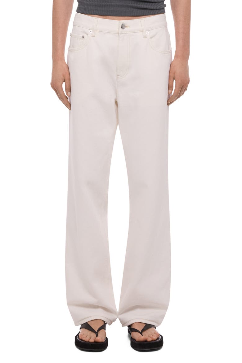 Organic Cotton Jeans, Main, color, MATTE WHITE
