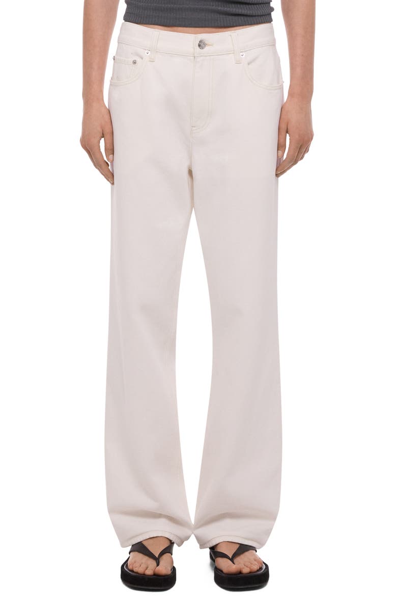 Helmut Lang Organic Cotton Jeans, Main, color, Matte White