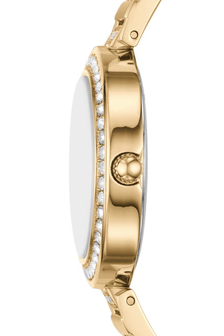 Karli Three-Hand Quartz Bracelet Watch & Bracelet Set, Alternate, color, GOLD