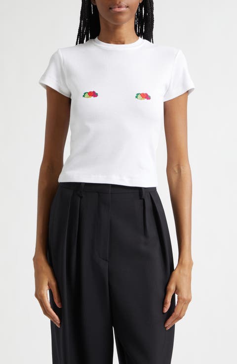 x Fruit of the Loom Double Logo Baby Tee