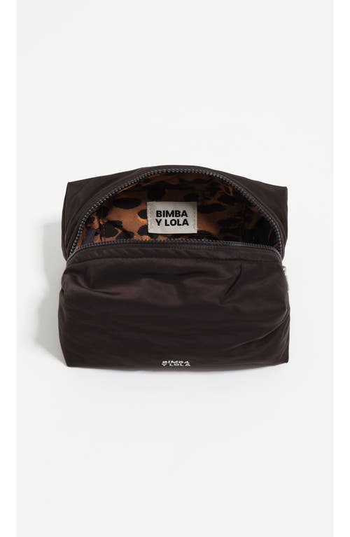 Bimba Y Lola Large Nylon Make-up Case In Black