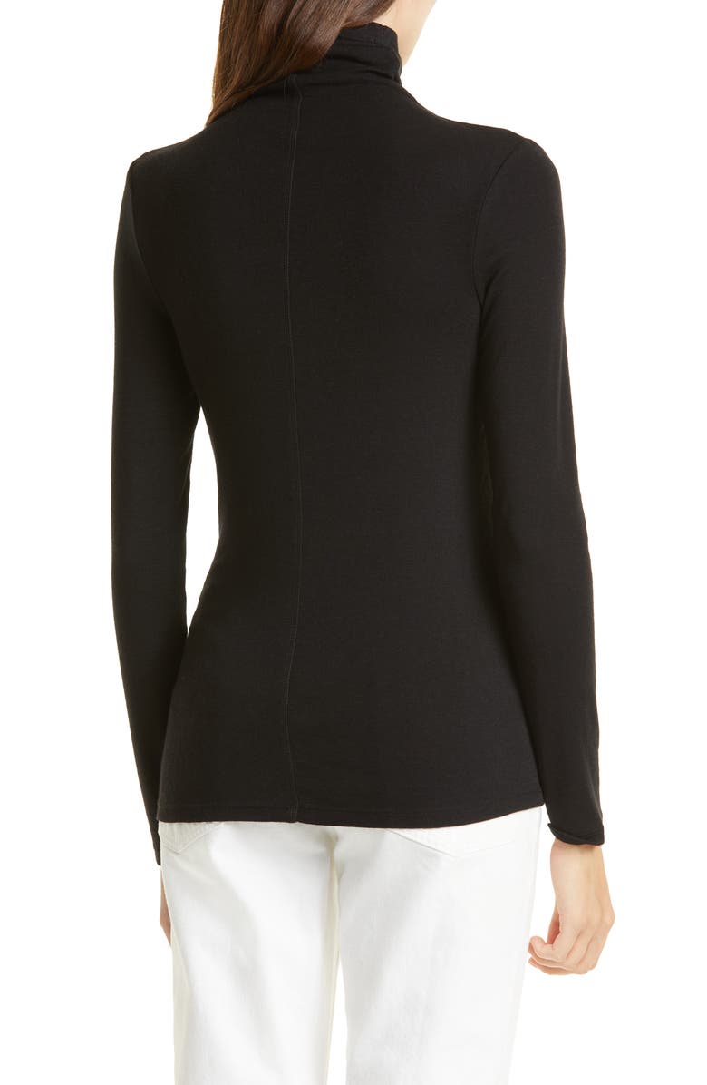 Nordstrom Signature Funnel Neck Knit Top, Alternate, color, Black