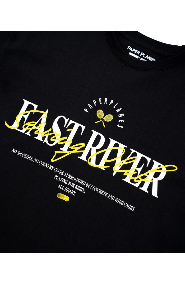 PAPER PLANES Planes East River Cotton Graphic T-Shirt, Alternate, color, Black