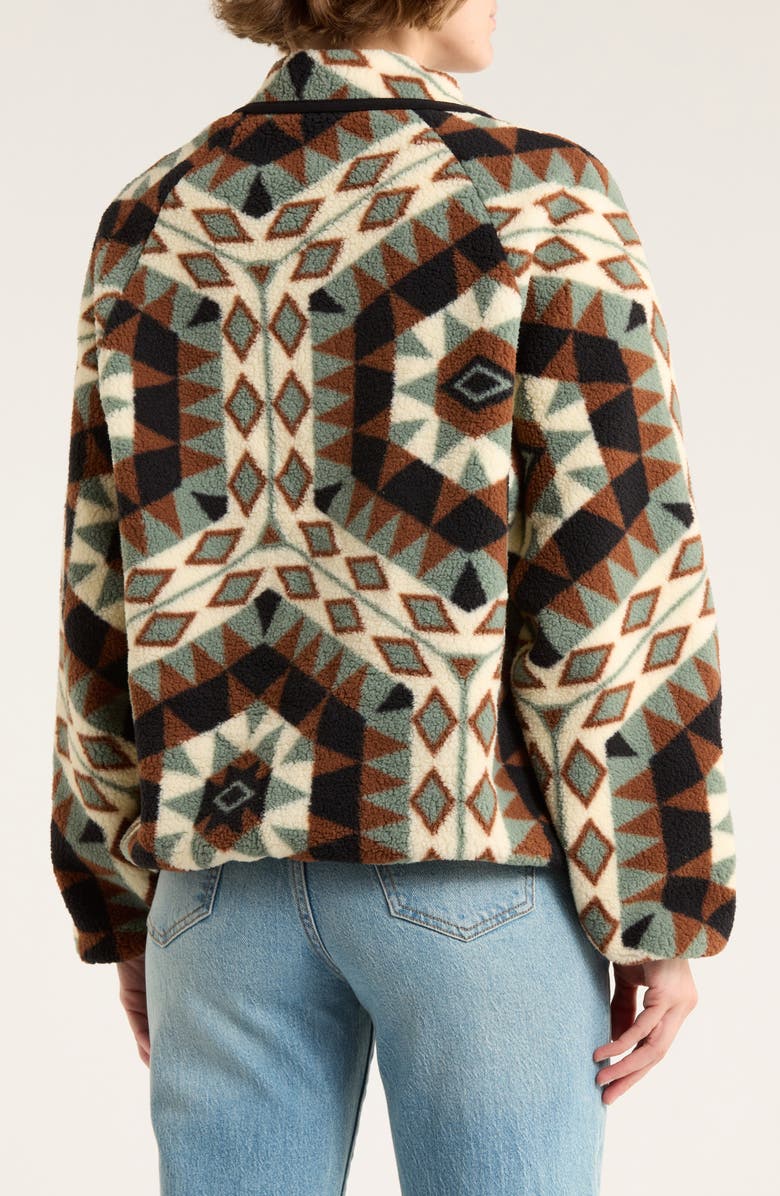 Wrangler Western Print Pullover, Alternate, color, Green/Black