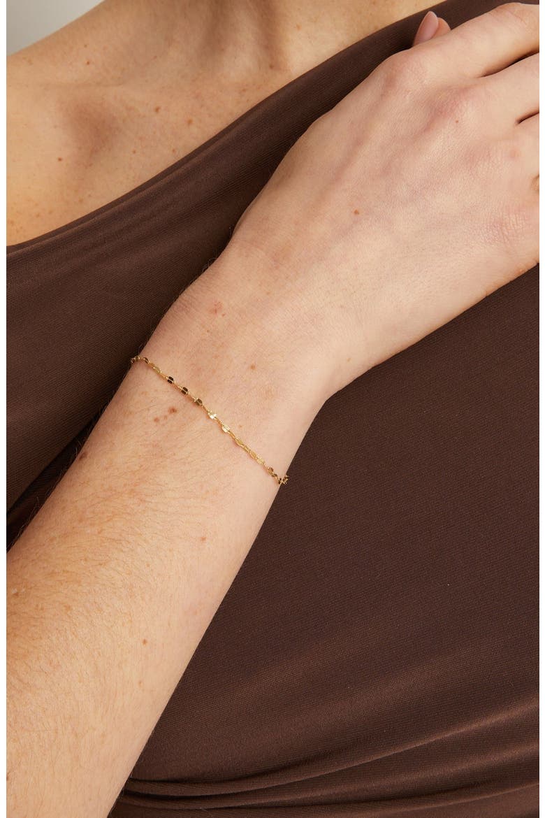 Valentino Chain Bracelet, Alternate, color, Yellow Gold Vermeil
