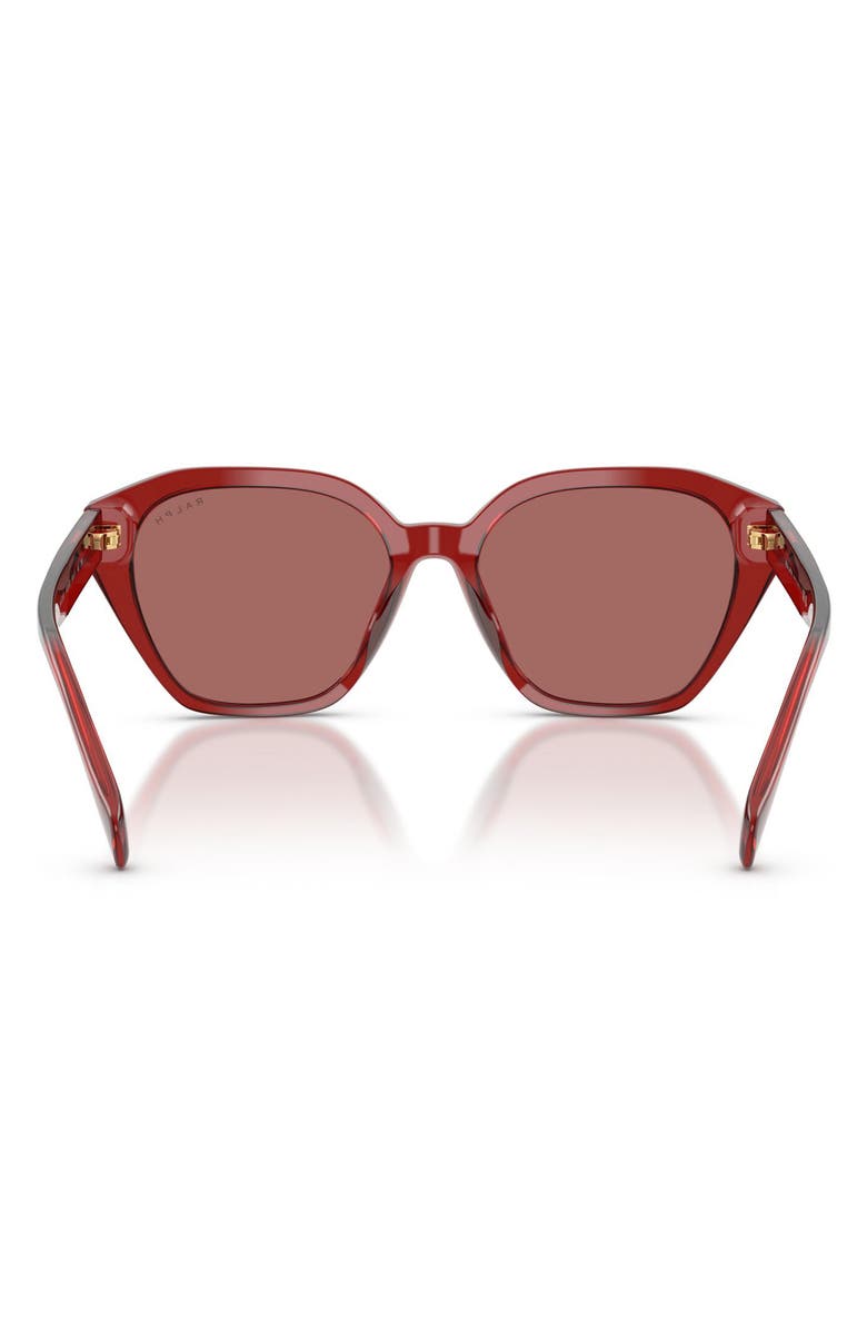 Ralph Lauren 54mm Cat Eye Sunglasses, Alternate, color, Shiny Burgundy / Light Violet
