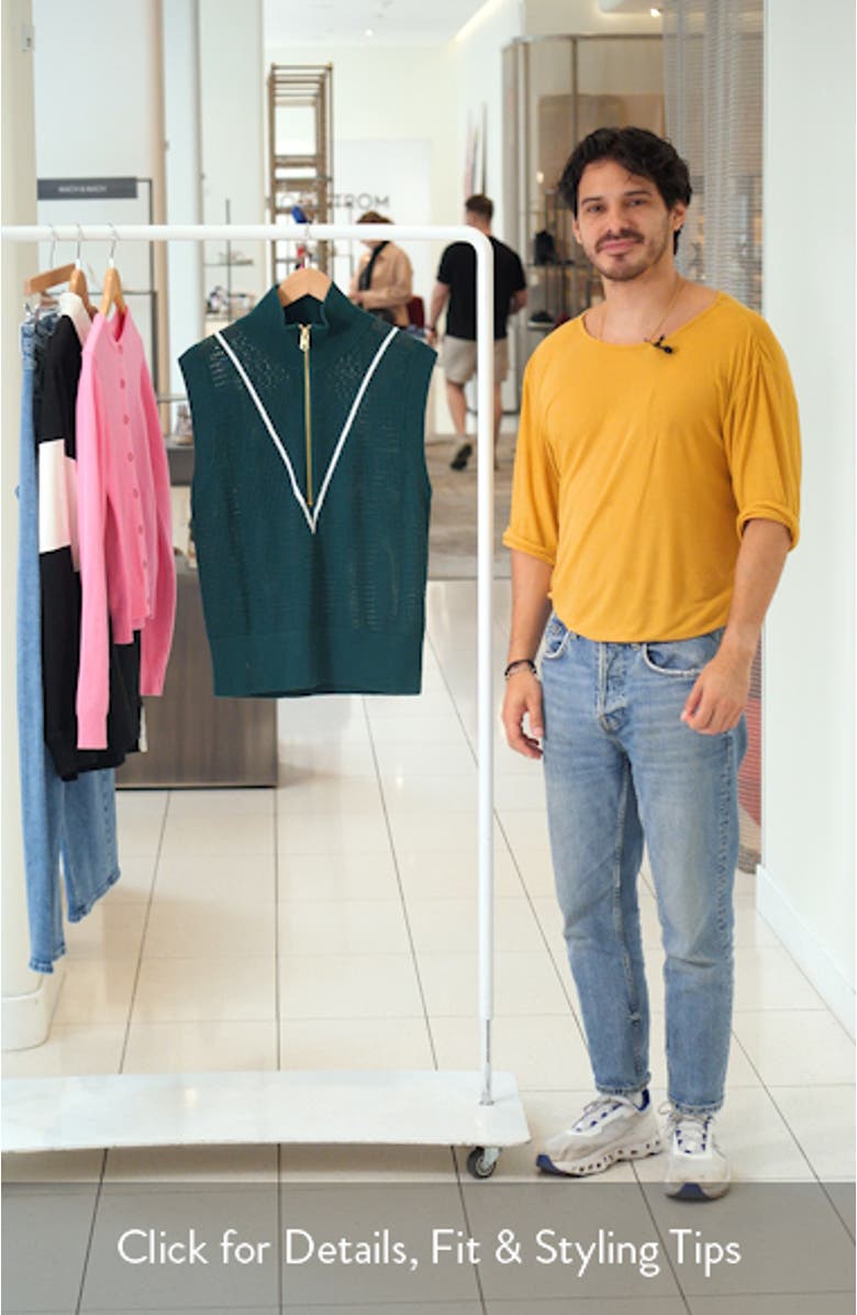 Allena Half-Zip Sweater Vest, sales video thumbnail