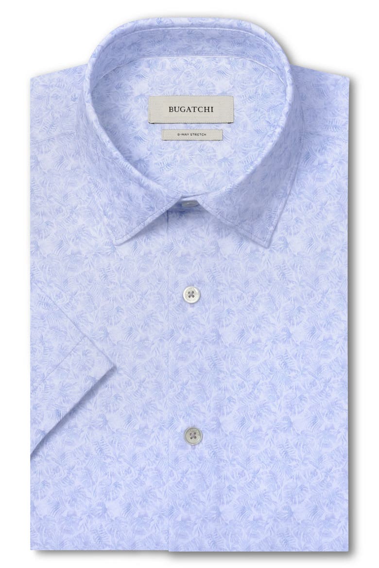 Miles OoohCotton® Print Short Sleeve Button-Up Shirt, Alternate, color, ORCHID
