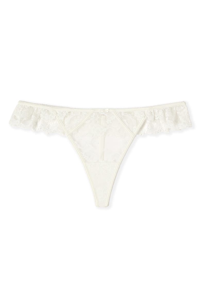 Etam Beloved Bleu Thong, Alternate, color, White