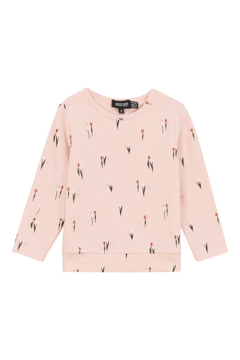 Scooter and Tulipe Printed Sweater, Main, color, Soft Pink
