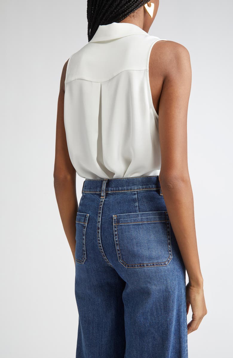 Ramy Brook Sarabeth Sleeveless Shirt, Alternate, color, Ivory