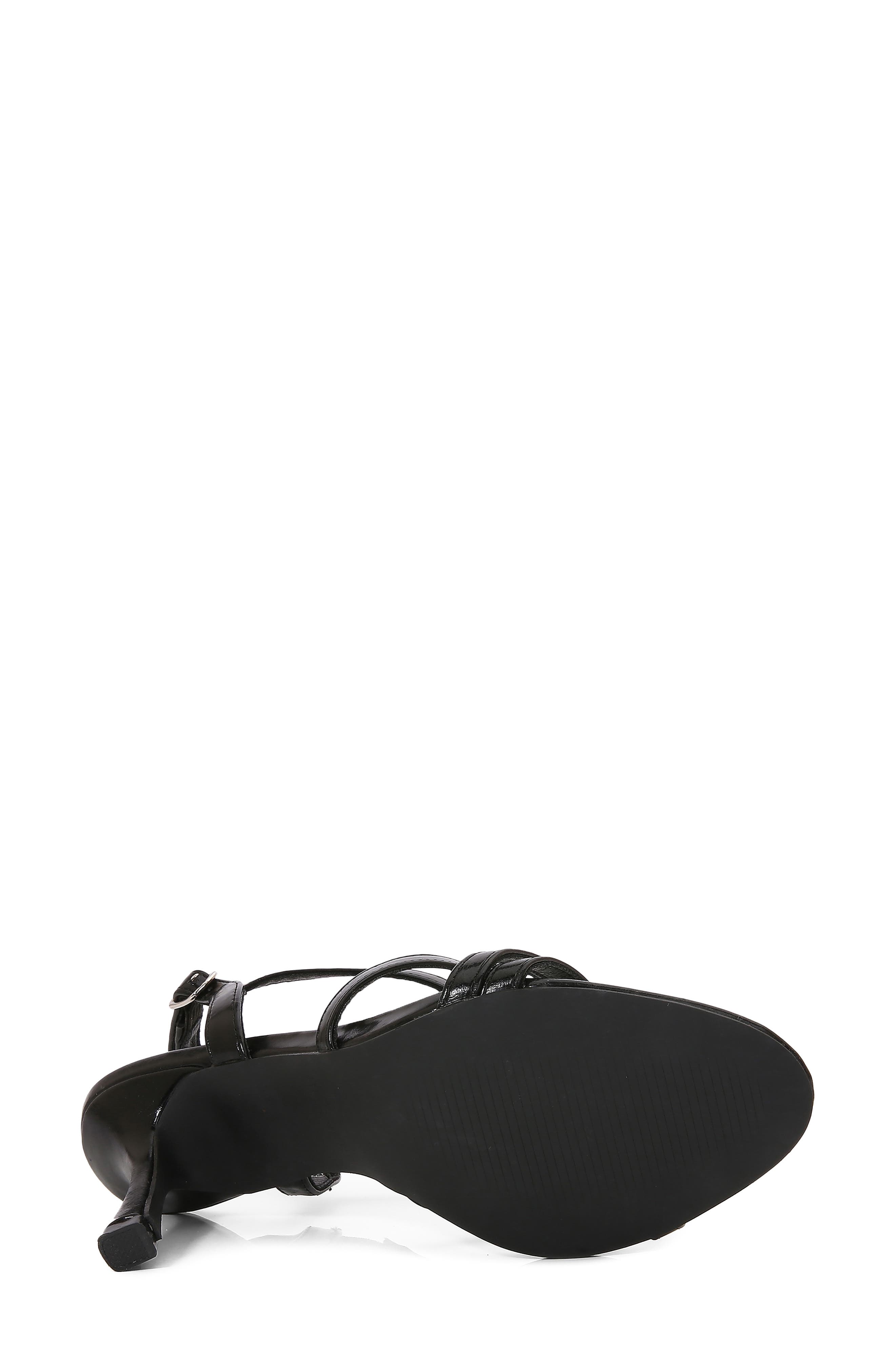 Strappy Sandal, Alternate, color, BLACK