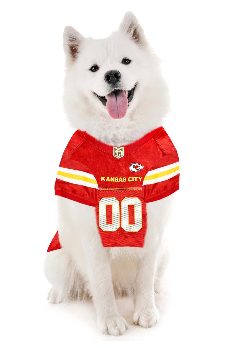 PETS FIRST Kansas City Chiefs Dog Jersey, Alternate, color, Red